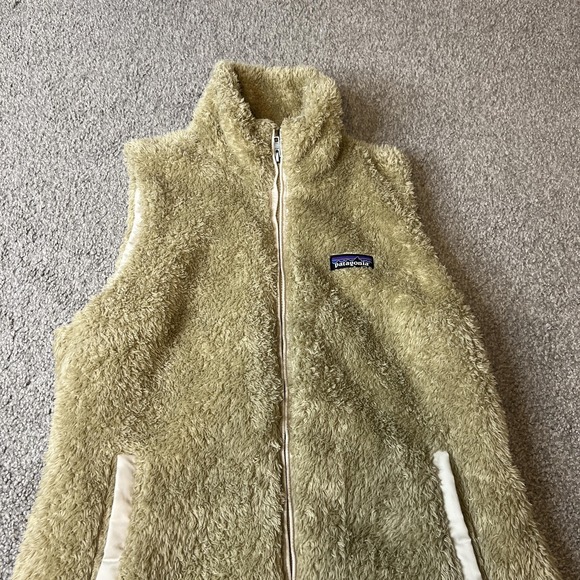 Patagonia‎ Vest Womens Medium Green Los Gatos Fleece Zip Pockets Soft - Picture 3 of 11